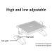Two Levels of Height Adjustable Ergonomic Office Footstool Footrest For Pregnant Women