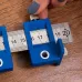 Woodworking Aid Tool Handle Punch Locator Cabinet Door Hole Opener Blue Plastic HD