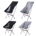 Black Camping Leisure Fishing Aluminum Alloy Portable Folding Chair-Small