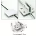 T-type Cliped 8-10mm Aluminum Alloy Glass Combination Clamp Cabinet Partition Fixing Clip