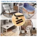 6 PCS U-shaped Iron Tube Dining Table Foot Cover Office Computer Chair Leg Protector 18-35mm