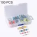 100 PCS / Box Professional Water Resistant Solder Ring Heat-shrinkable Tube
