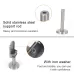 Stainless Steel Glass Fish Mouth Support Rod Fixing Clip with 14x40mm Rod