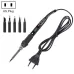 110V US Plug Black Head Black Metallic LCD Temperature Regulating Soldering Iron And Soldering Iron Tip Set Electric Soldering Iron Welding Tool