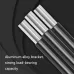 Black Camping Leisure Fishing Aluminum Alloy Portable Folding Chair-Small
