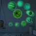 E wall Planet Solar System Fluorescent Wall Stickers Room Bedroom Luminous Wall Stickers