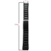 For Huawei Watch 4 Pro 22mm I-Shaped Titanium Alloy Watch Band Black