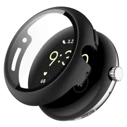 For Google Pixel Watch Tempered Glass Film PC Watch Case