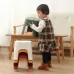Household Bathroom Row Stools Plastic Stools Thickened Low Stools Square Stools Small Benches Black Adult