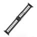 Fold Buckle 3 Beads Stainless Steel Watch Band For Apple Watch Black Silver