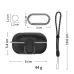D10 For Samsung Galaxy Buds Live Buds Pro Buds 2 Shockproof Earphone Protective Cover Conjoined Switch Black