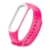 Colorful Silicone Watch Band for Xiaomi Mi Band 3 4 Pink White