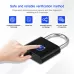 Stainless Steel Automatic Intelligent Fingerprint Padlock Electronic Lock 10 Fingerprint Edition