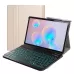 DY-M10P For Lenovo Smart Tab M10 HPD Plus TB-X606F 2 in 1 Removable Magnetic ABS Bluetooth Keyboard Protective Leather Tablet Case with Stand  Sleep or Wake-up  Pen Holder Gold