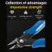 Electronic Pliers Diagonal Side Cutting Cable Wire Cutter Repair Hand Tool Dark Blue
