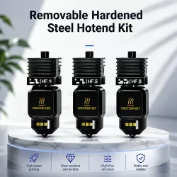 Removable Hardened Steel Hotend Kit High Flow Extrusion Wear-resistant Nozzle Hot End Assembly for High Speed 3D Printing