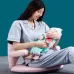 42-speed Adjustable Nursing Chair Folding Backrest Lumbar Support Gray
