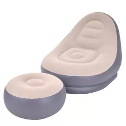Lunch Break Inflatable Lazy Sofa Bottom Color Random Delivery Sofa and Pedal