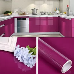 Pearlescent Creative PVC Brick Decoration Furniture Wallpaper Stickers Bedroom Living Room Wall Waterproof Wallpaper Roll Purple