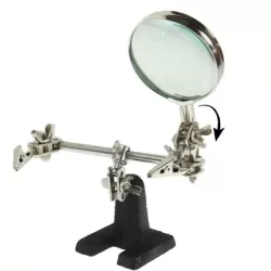 Helping Hand Magnifier Hand Soldering Iron Stand Helping 2x Optical Magnifying Solder Tool