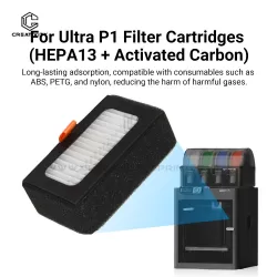 HEPA13 Activated Carbon Filter Cartridge Replacement Compatible with Ultra X1 P1 3D Printer Air Filtration Consumable Accessories
