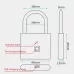 Stainless Steel Automatic Intelligent Fingerprint Padlock Electronic Lock 10 Fingerprint Edition