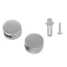 10 PCS Circular Glass Mirror Holder Buckle Fixing Accessories with Screw or Rubber Plug