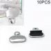 10 PCS Oval Glass Mirror Holder Buckle Fixing Accessories with Screw or Rubber Plug
