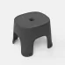 Household Bathroom Row Stools Plastic Stools Thickened Low Stools Square Stools Small Benches Black Adult
