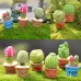 Mini Cute Potted Artificial Plant Flower Miniature Doll House Decoration Accessories Love