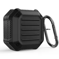 For Samsung Galaxy Buds Live Buds 2 Buds Pro Buds 2 Pro Shockproof Carbon Fiber Luggage Earphone Protective Case with Hook
