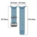 For Samsung Galaxy Watch Ultra 47mm Ocean Hole Dual Buckle Silicone Watch Band