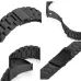Fold Buckle 3 Beads Stainless Steel Watch Band For Apple Watch Black Silver