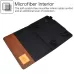 For 10 inch Suede Cross Texture Magnetic Clasp Leather Tablet Case