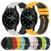 For Samsung Galaxy Watch4 Classic 42mm 20mm Checkered Two-Color Silicone Watch Band