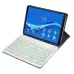 DY-M10P For Lenovo Smart Tab M10 HPD Plus TB-X606F 2 in 1 Removable Magnetic ABS Bluetooth Keyboard Protective Leather Tablet Case with Stand  Sleep or Wake-up  Pen Holder Gold