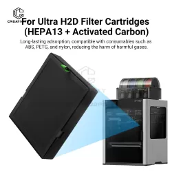HEPA13 Activated Carbon Filter Cartridge Replacement Compatible with Ultra H2D 3D Printer Air Filtration Consumable Accessories