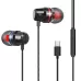 USB-C Type-C Interface In Ear Wired Mega Bass Earphone with Mic