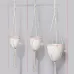 Handmade Hemp Rope Hanging Plastic Water Storage Flowerpot