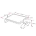 Two Levels of Height Adjustable Ergonomic Office Footstool Footrest For Pregnant Women
