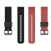 For Samsung Galaxy Watch4 Classic 42mm 20mm Checkered Two-Color Silicone Watch Band
