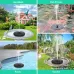 16cm Solar Water Fountain Pool Outdoor Bird Bath Solar Powered Fountain Floating Water