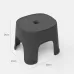 Household Bathroom Row Stools Plastic Stools Thickened Low Stools Square Stools Small Benches Black Adult