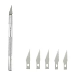 Metal Carving Knife Professional Mobile Phone Repair Tool with 6 Blades