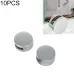 10 PCS Circular Glass Mirror Holder Buckle Fixing Accessories with Screw or Rubber Plug