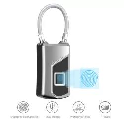 Anytek USB Charging Waterproof Anti-theft Non-password Electrically Intelligent Fingerprint Padlock