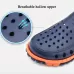 Summer Men Sandals Hollow Slippers Seaside Antiskid Beach Shoes