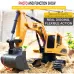 6 Channel 1/24RC Remote-controlled Engineering Metal Excavator Charging RC Car