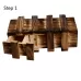 Magic Compartment Wooden Puzzle Box with Secret Drawer L