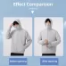 Men Summer Cooling Air-Conditioning Clothes Jacket Include 2 5V Portable Fans Blue